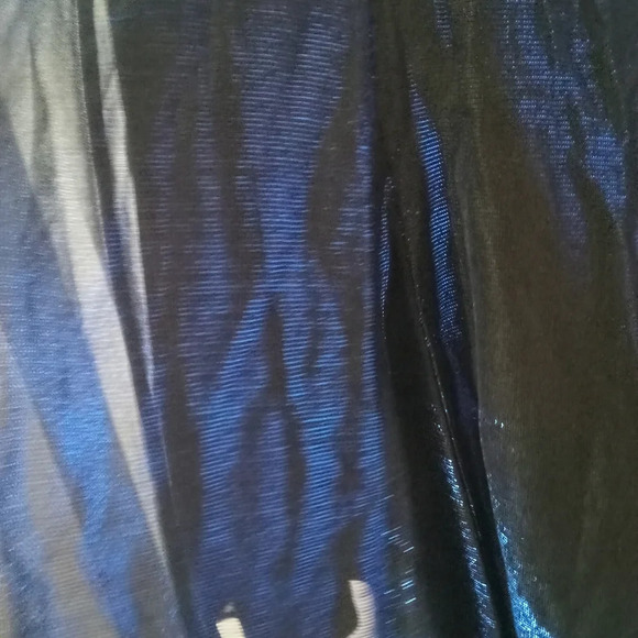 Fit & Flare Dress Shimmer Blue Black Iridescent Be Smart Size 5/6 Fairy HOCO - Picture 9 of 12